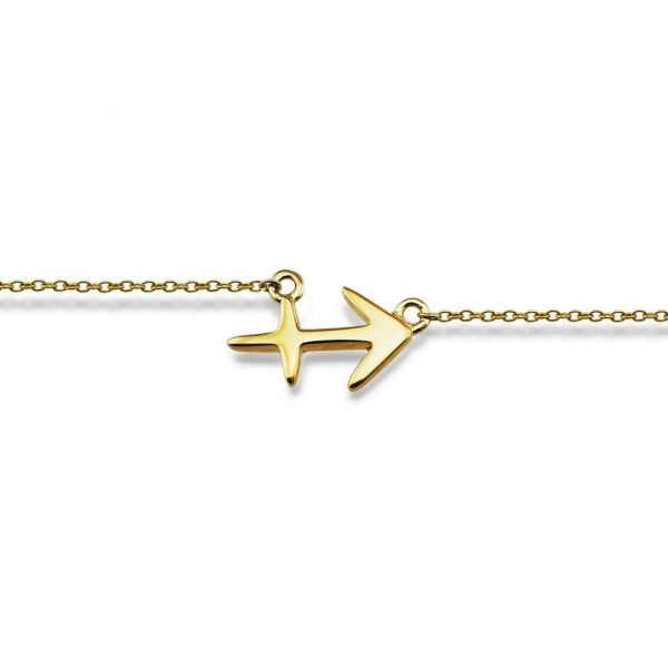 JWLS4U | Zodiac Sign Bracelets Gold
